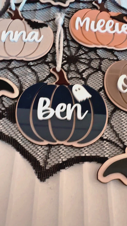 Pumpkin Halloween Tags